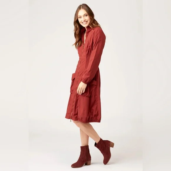 XCVI Deschutes Jacket Dress, Dark Green - Picture 6 of 6